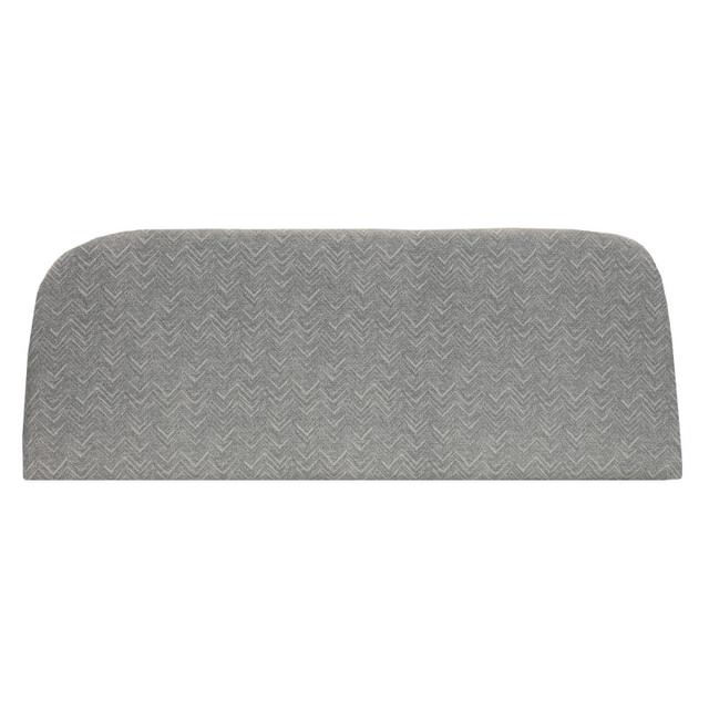 Outdoor Decor by Commonwealth 48&quot; x 18&quot; Grey Chevron Bench Seat Cushion