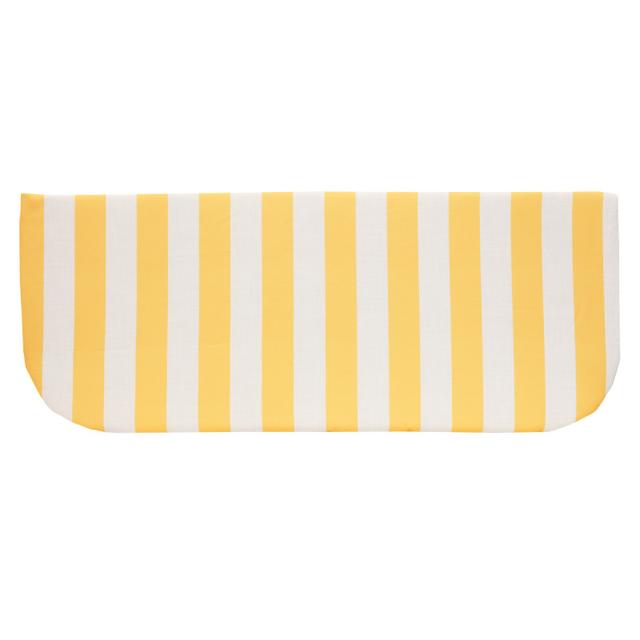 Outdoor Decor by Commonwealth 48&quot; x 18&quot; Yellow Cabana Stripe Outdoor Bench Seat Cushion