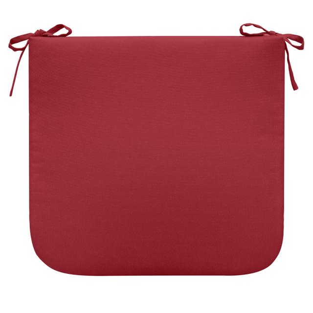 Outdoor Decor by Commonwealth 18&quot; x 19&quot; Ruby Red Outdoor Seat Cushion