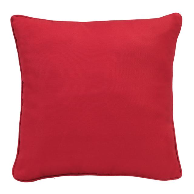 Outdoor Decor by Commonwealth 18&quot; x 18&quot; Ruby Red Outdoor Decorative Pillow