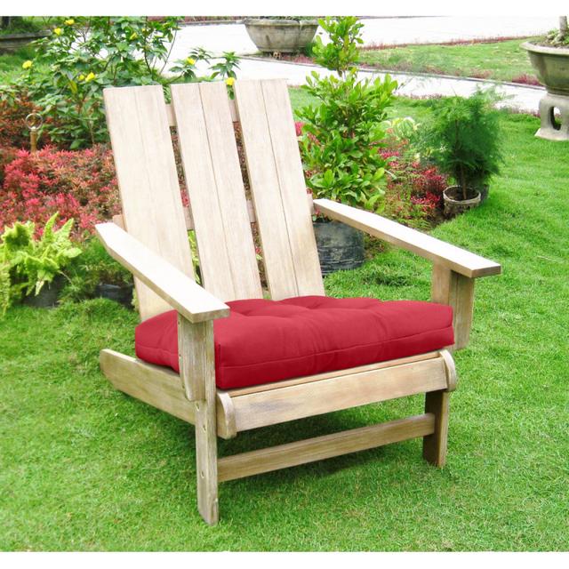 Outdoor Decor by Commonwealth 20&quot; x 20&quot; Ruby Red Outdoor Adirondack Cushion
