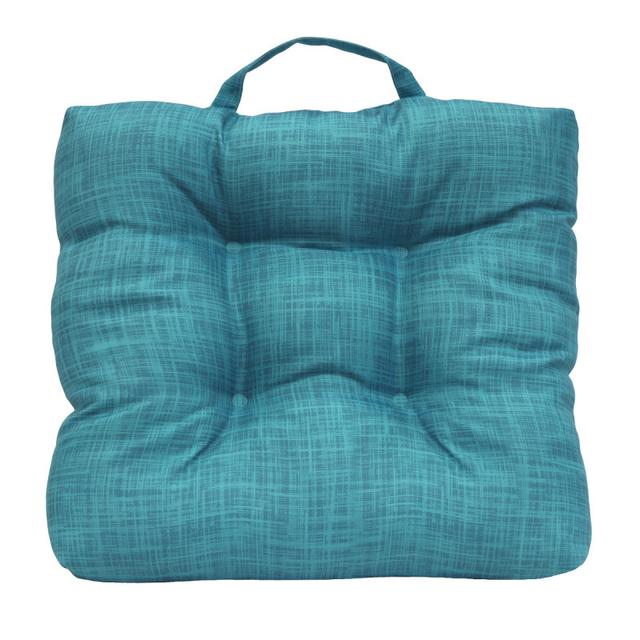 Outdoor Decor by Commonwealth 20&quot; x 20&quot; Aqua Outdoor Adirondack Chair Cushion