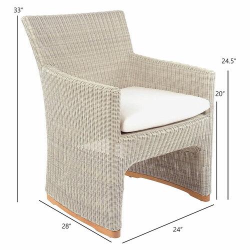 Kingsley Bate Westport Dining Armchair - Dimension Kingsley Bate Westport Dining Armchair - Dimension