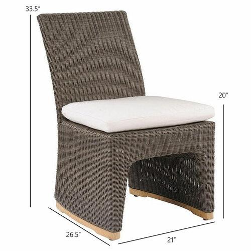 Kingsley Bate Westport Dining Side Chair - Dimension Kingsley Bate Westport Dining Side Chair - Dimension