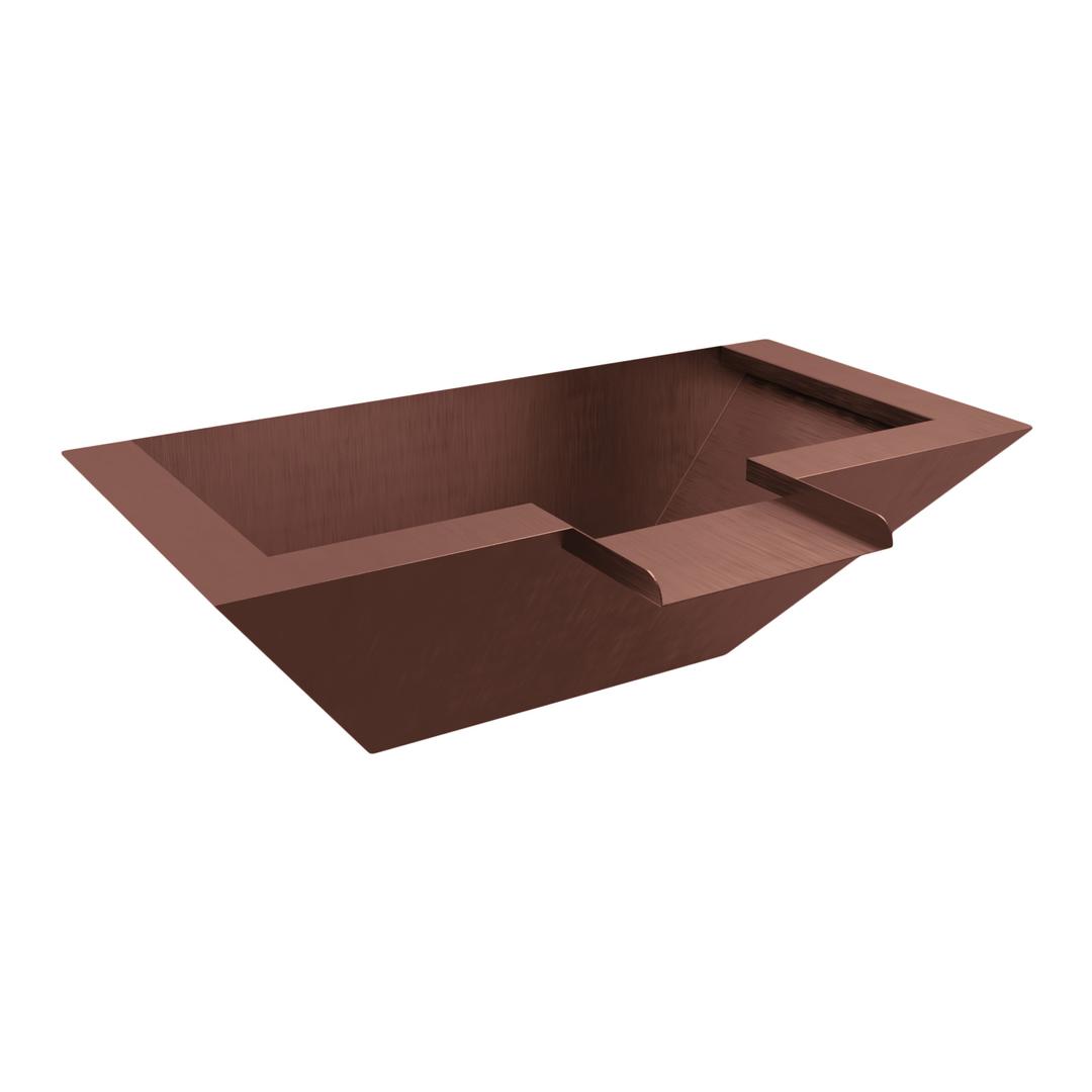 The Outdoor Plus Maya Water Bowl Wall-Mounted Scupper - 30"