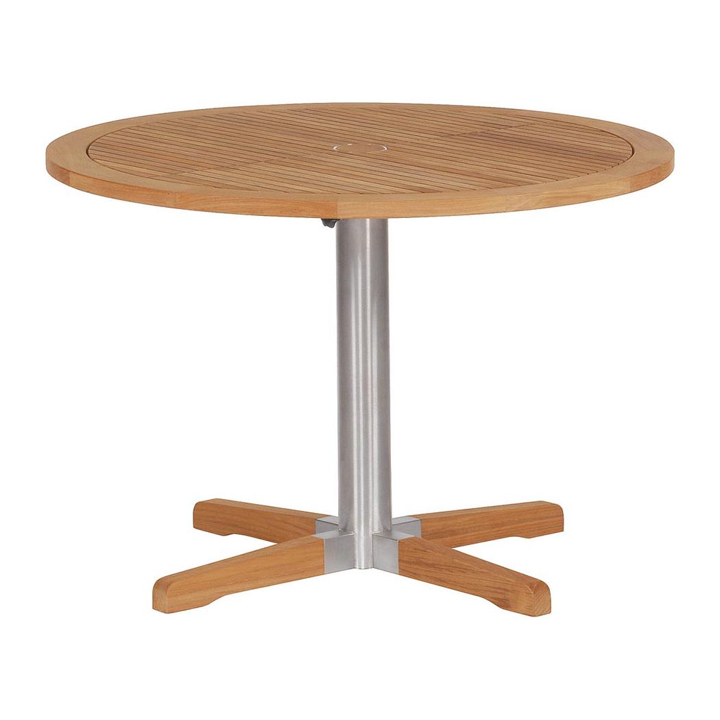 Barlow Tyrie Equinox 40" Steel Round Dining Table