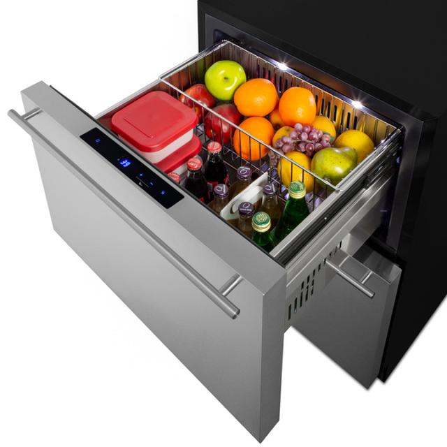 Summit Appliance 24&quot; 2-Drawer Panel-Ready Refrigerator