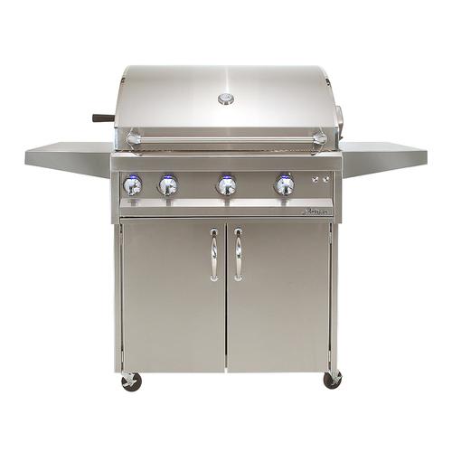 Alfresco Grills Artisan Professional 32" Freestanding Gas Grill with Rotisserie on Cart