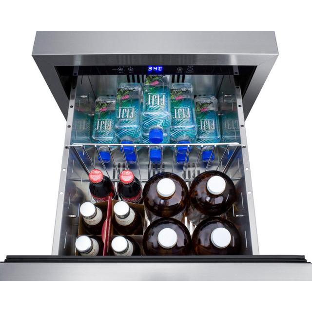 Summit Appliance 18&quot; 2-Drawer Panel-Ready Refrigerator