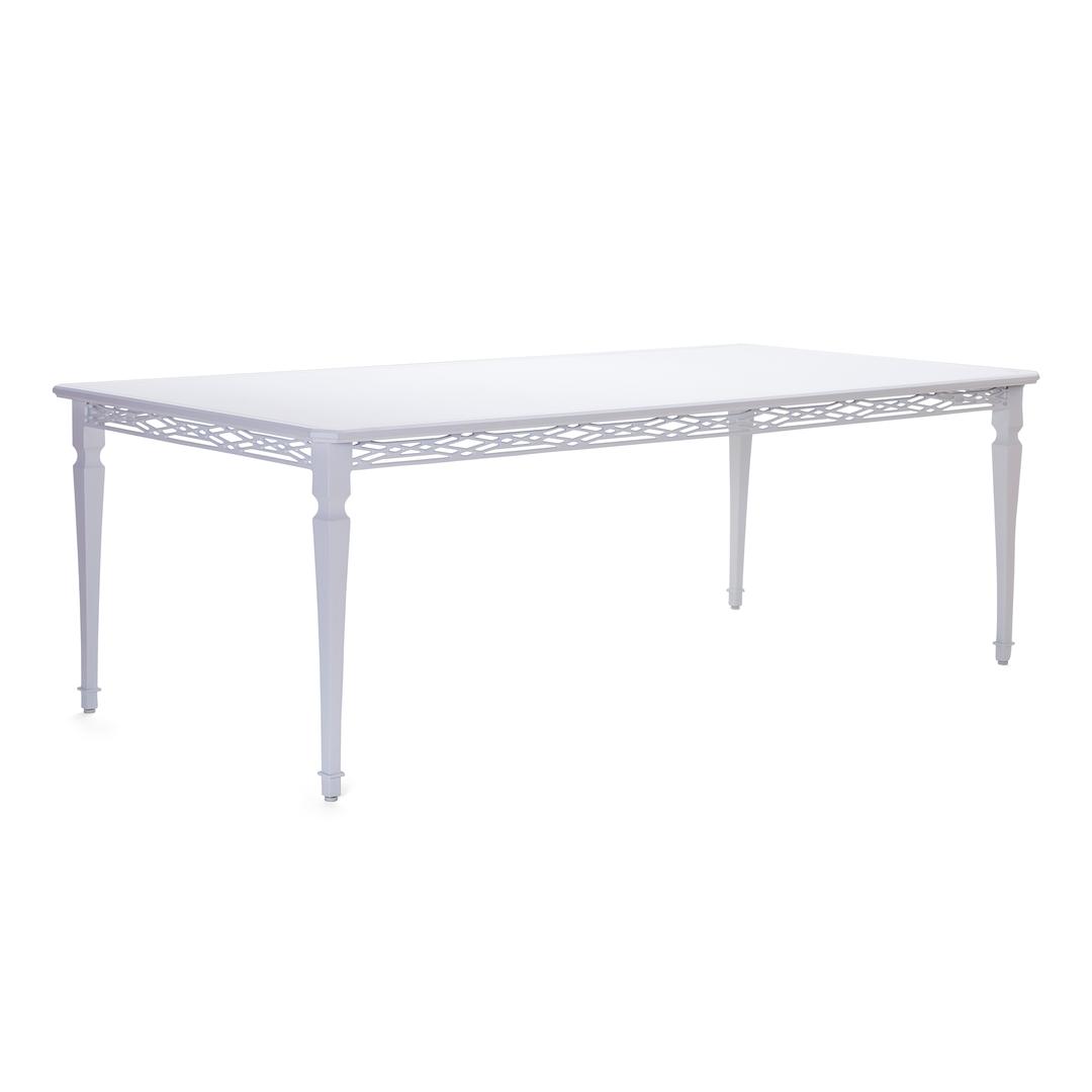 Woodard Tuoro 87" Aluminum Rectangular Dining Table