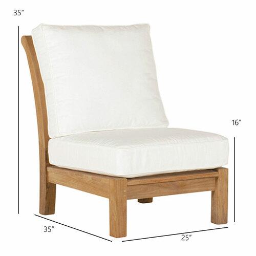 Kingsley Bate Chelsea Sectional Armless Chair - Dimension Kingsley Bate Chelsea Sectional Armless Chair - Dimension