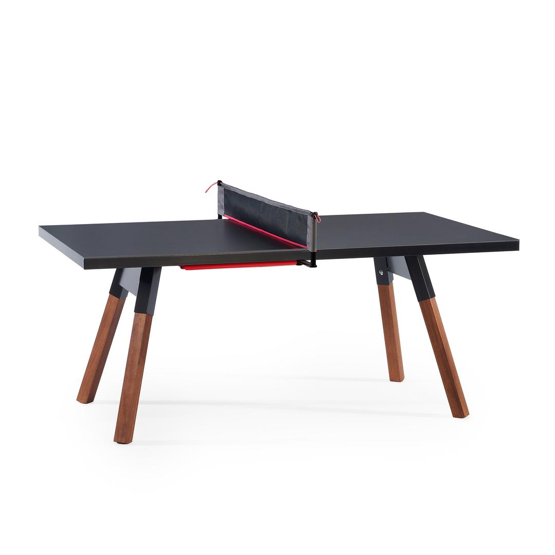 RS Barcelona You And Me Small Black Indoor/Outdoor Ping Pong Table