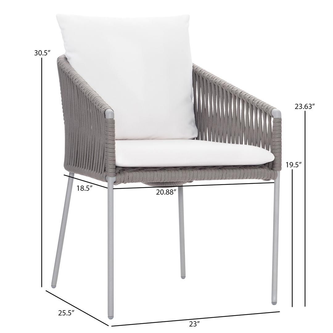 Bernhardt Exteriors Amalfi Rope Dining Armchair - Dimension Bernhardt Exteriors Amalfi Rope Dining Armchair - Dimension