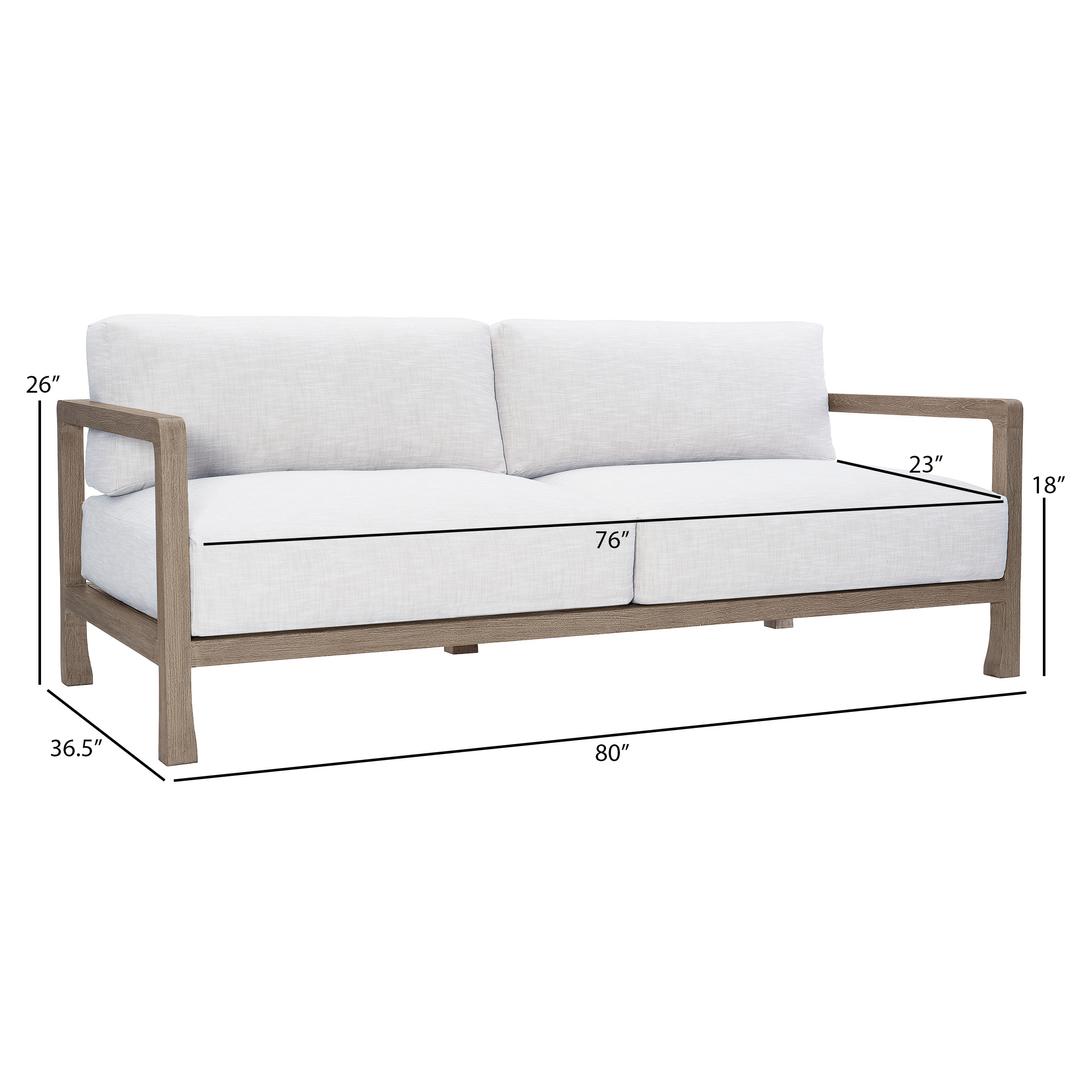 Bernhardt Exteriors Tanah Teak Sofa - Dimension Bernhardt Exteriors Tanah Teak Sofa - Dimension