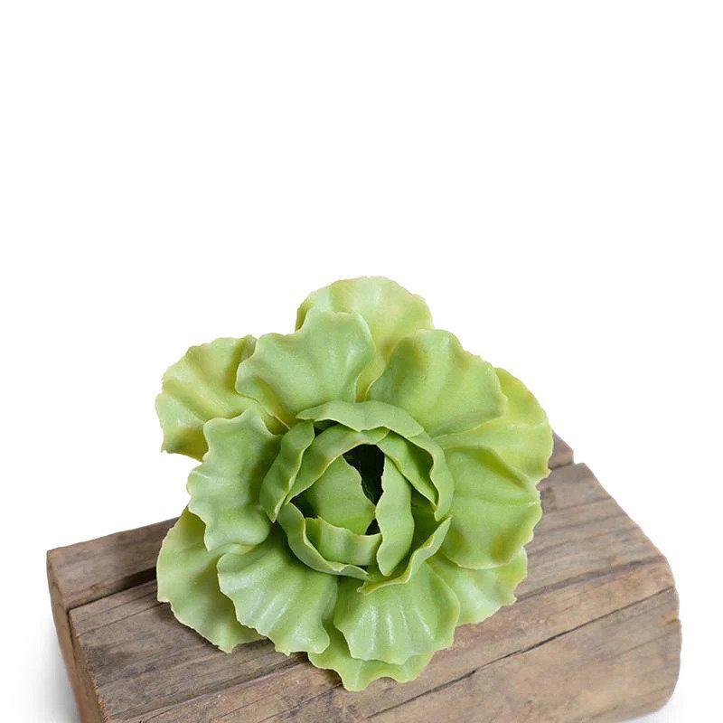 Enduraleaf Light Green Faux Cabbage Succulent Pick - Set of 12