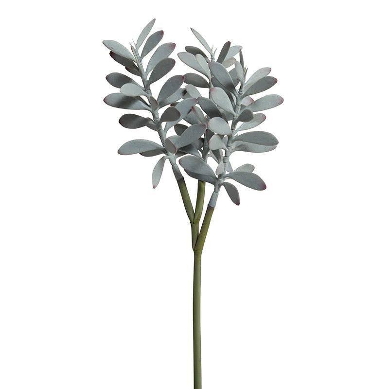 Enduraleaf Gray Faux Succulent Pick - Set of 12