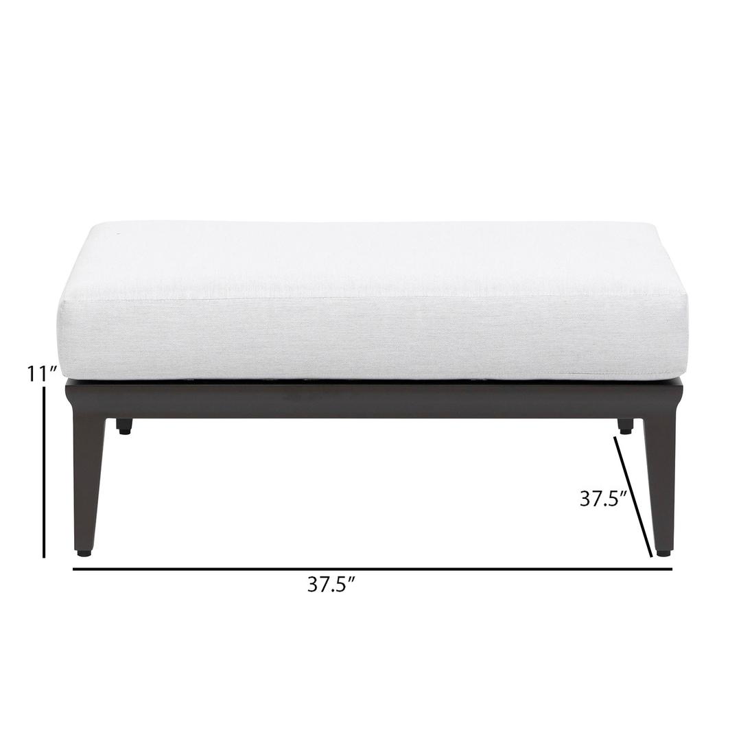 Ratana Alassio Upholstered Ottoman Outdoor Sectional Unit - Dims Ratana Alassio Upholstered Ottoman Outdoor Sectional Unit - Dims