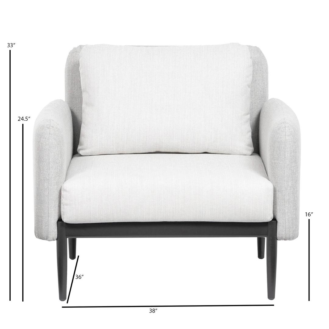 Ratana Palo Aluminum Club Chair - Dims Ratana Palo Aluminum Club Chair - Dims