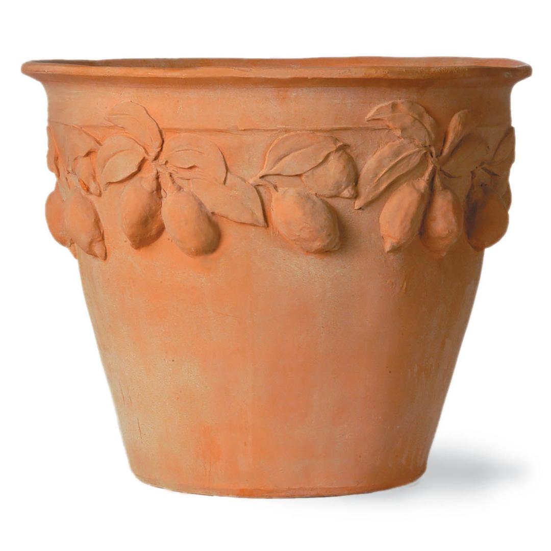 Capital Garden Citrus 26" Round Fiberglass Planter Pot