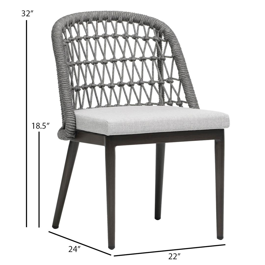Ratana Poinciana Rope Dining Side Chair - Dims Ratana Poinciana Rope Dining Side Chair - Dims