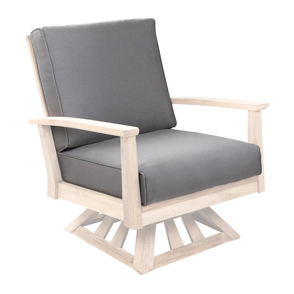 POVL Outdoor Calera Teak Swivel Rocker Lounge Chair Replacement Cushions