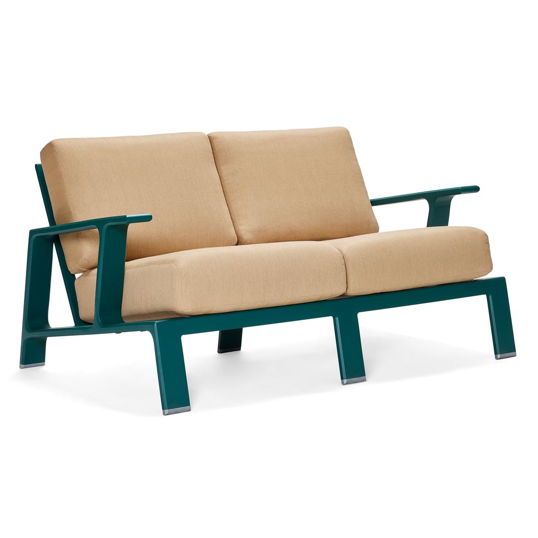 Woodard Elevation Aluminum Loveseat