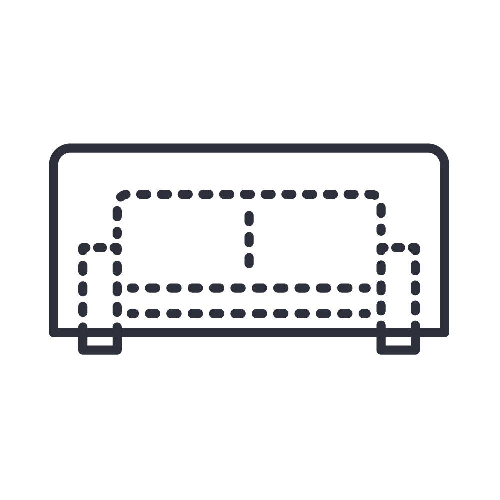 Kingsley Bate Lotus Settee Outdoor Sectional Unit with Right Corner Protective Cover