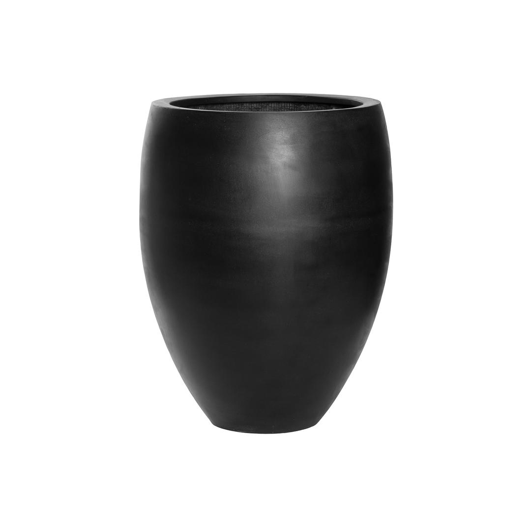 Pottery Pots Natural Bond 19" Round Fiberstone Planter Pot - Black