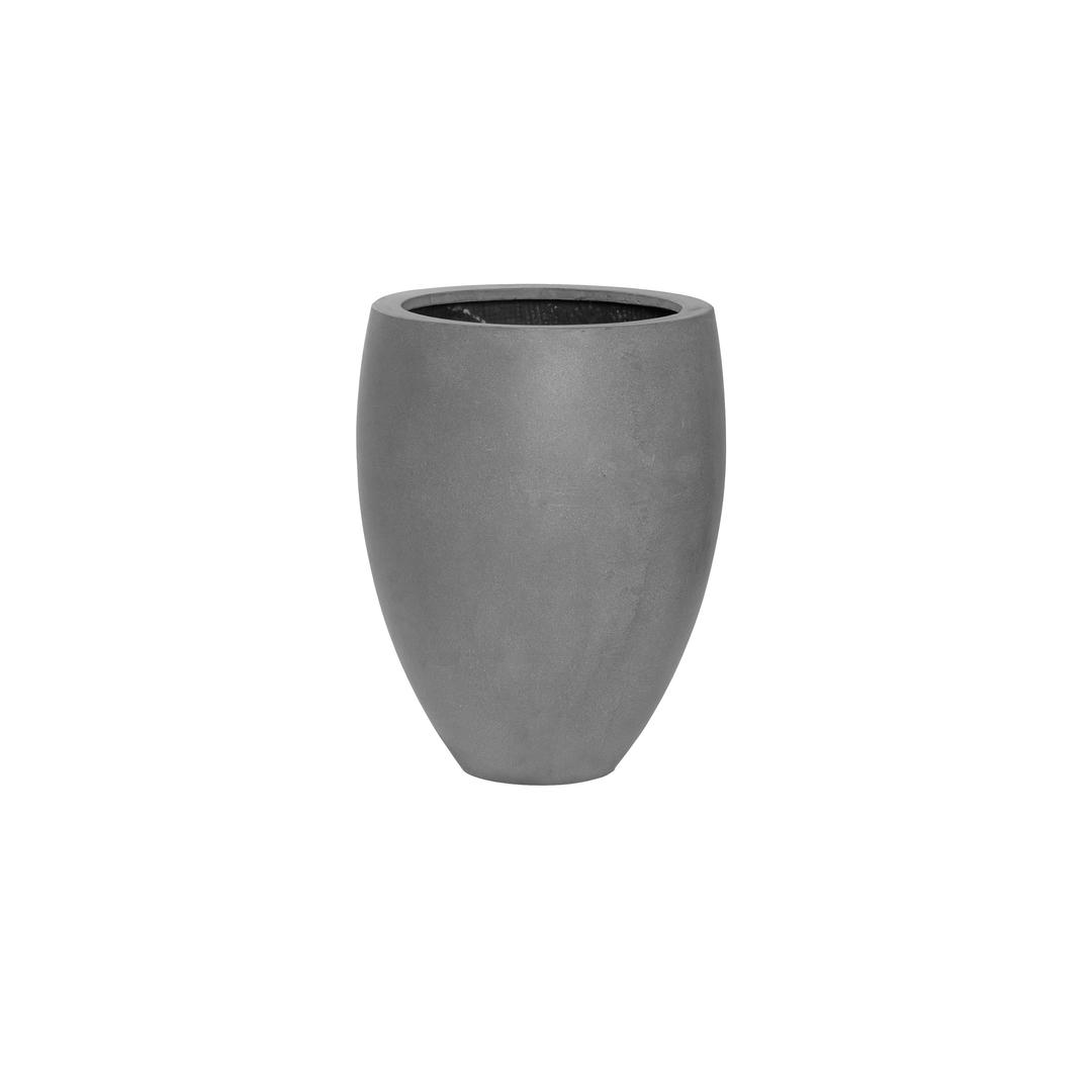 Pottery Pots Natural Bond 14" Round Fiberstone Planter Pot - Grey