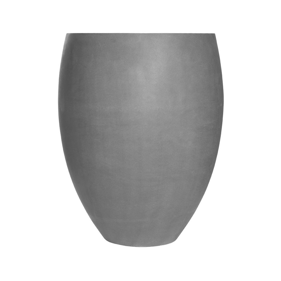 Pottery Pots Natural Bond 27" Round Fiberstone Planter Pot - Grey