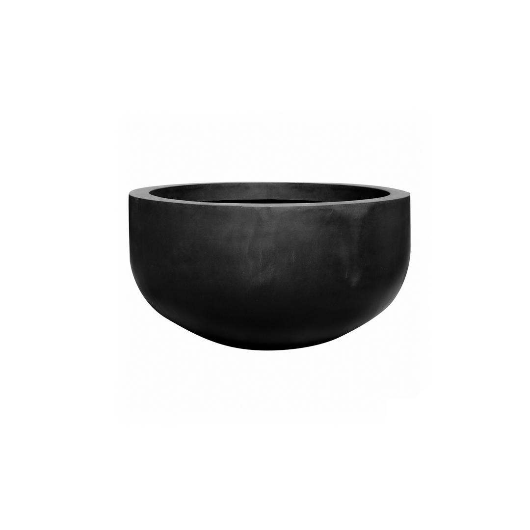 Pottery Pots Natural City 36" Round Fiberstone Planter Bowl - Black