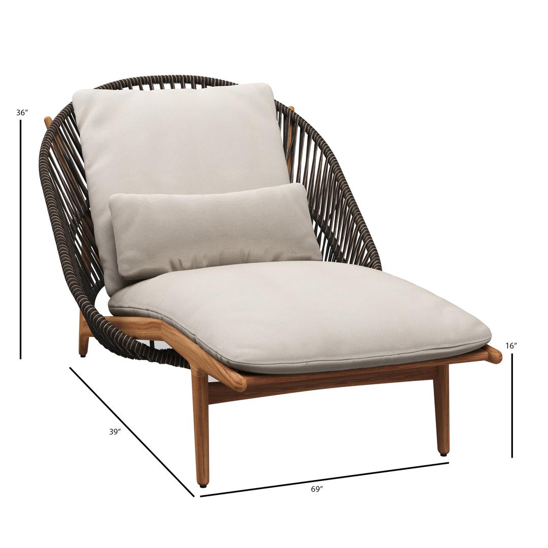 Gloster Bora Teak Lounger - Dims Gloster Bora Teak Lounger - Dims