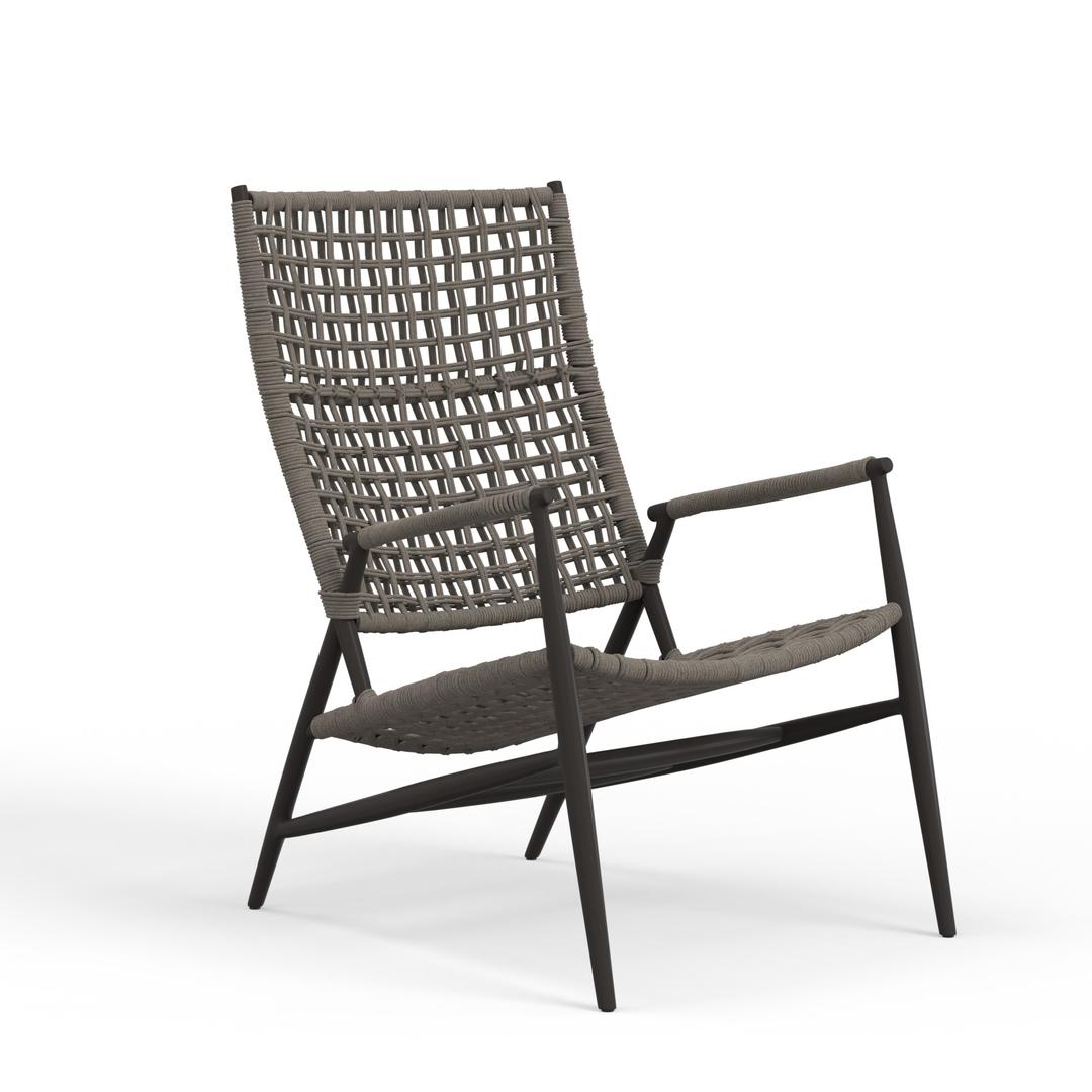 Sunset West Grigio Woven High Back Chair