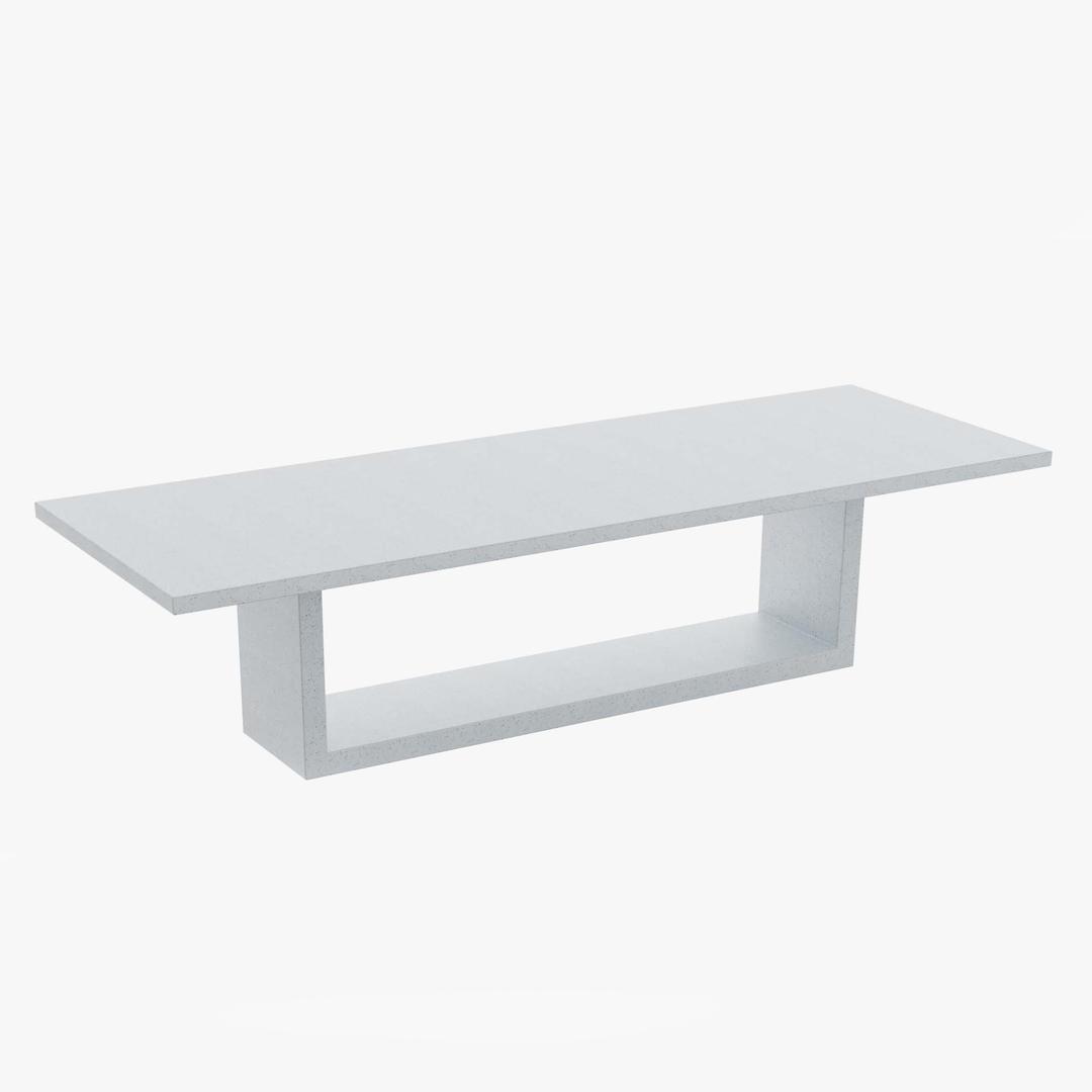 Zachary A. Design Apertura 120" x 42" Rectangular Dining Table