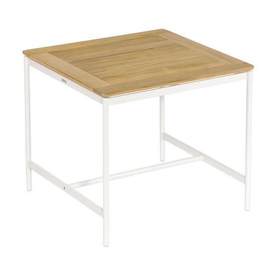 Barlow Tyrie Around 24" Square High Side Table - Teak Top