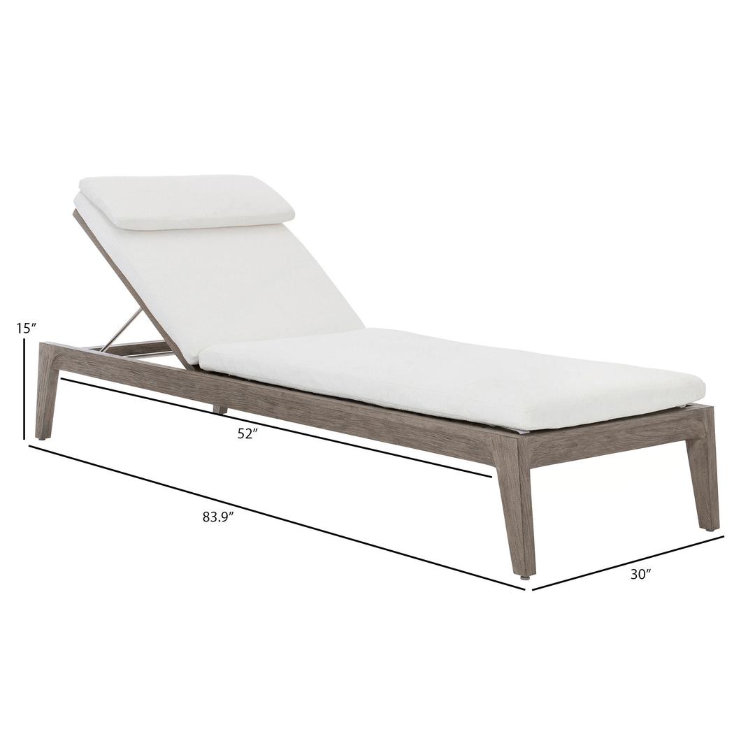 Bernhardt Exteriors Ibiza Teak Chaise Lounge - Dimension Bernhardt Exteriors Ibiza Teak Chaise Lounge - Dimension