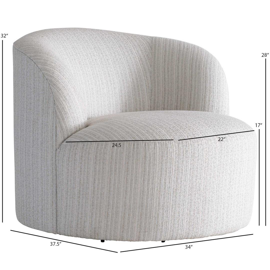 Bernhardt Exteriors Mulia Upholstered Swivel Lounge Chair - Dimension Bernhardt Exteriors Mulia Upholstered Swivel Lounge Chair - Dimension