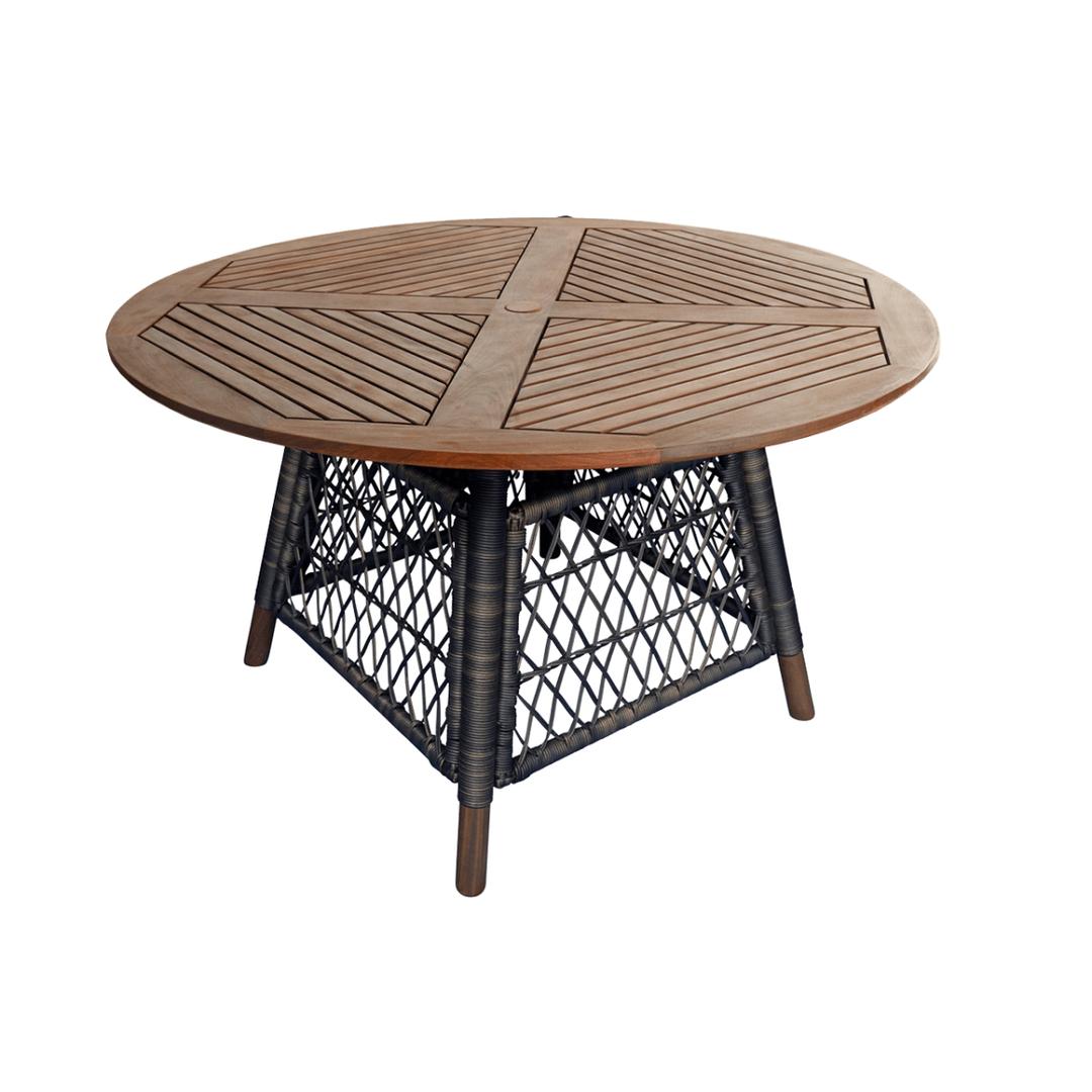 Jensen Outdoor Vintage 48" Woven Round Dining Table