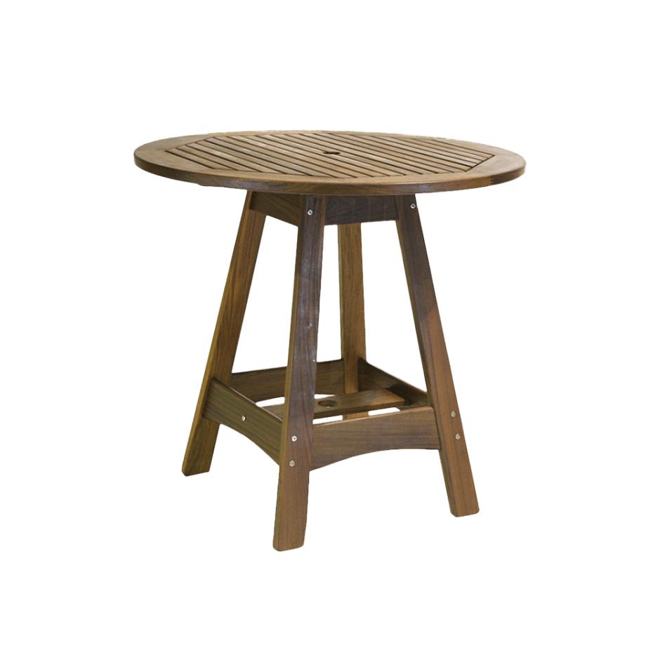 Jensen Outdoor Heritage Capri 41" Ipe Wood Round Counter Table