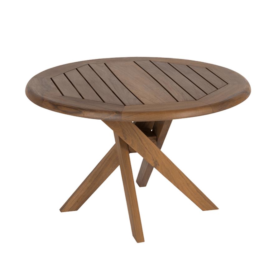 Jensen Outdoor Topaz 27" Ipe Wood Round Side Table
