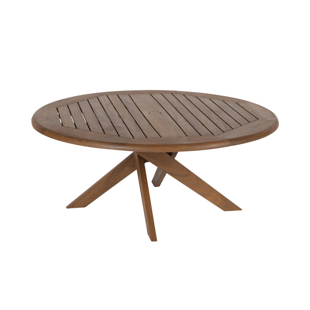 Jensen Outdoor Topaz 41" Ipe Wood Round Coffee Table