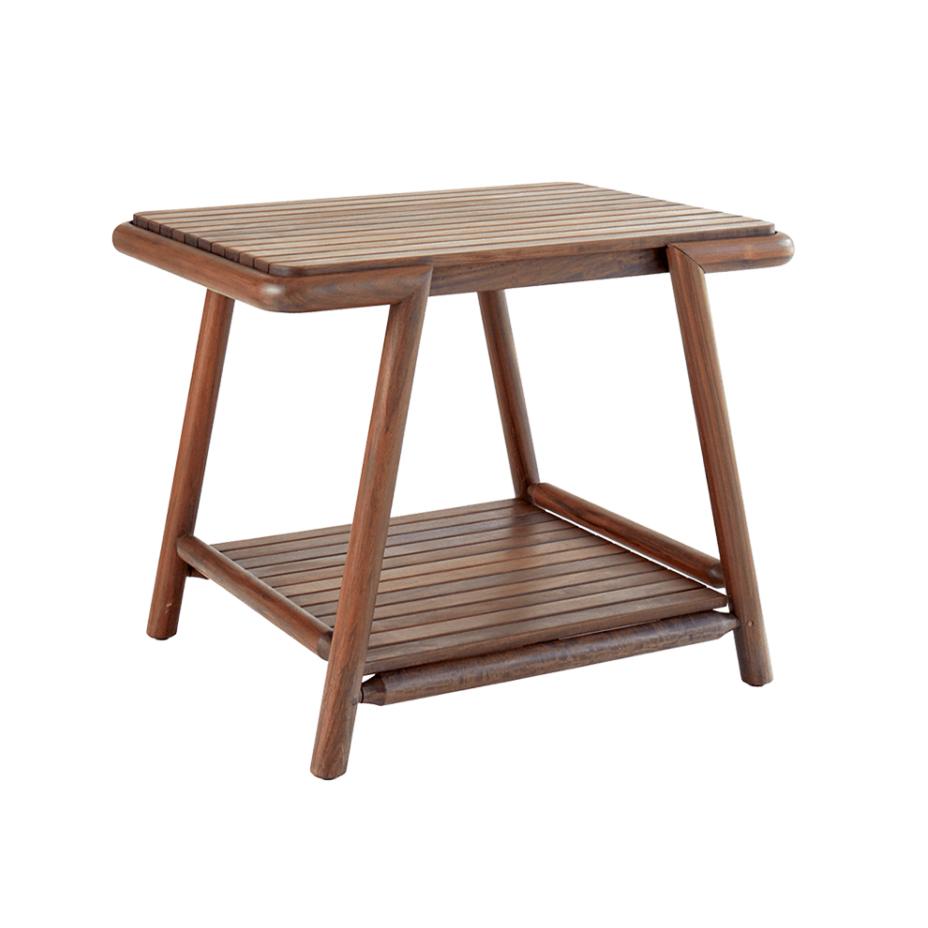 Jensen Outdoor Forte 28" Ipe Wood Rectangular Side Table