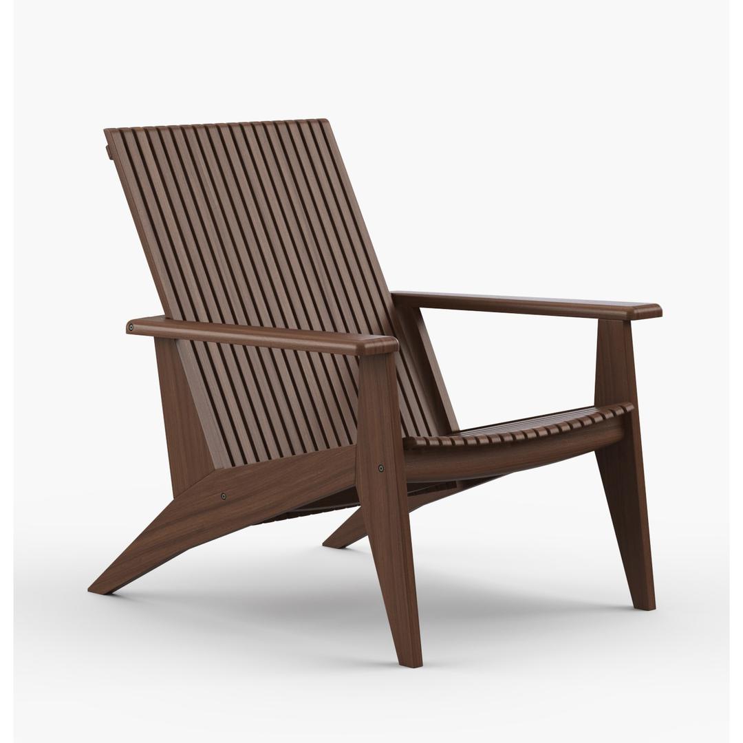 Jensen Outdoor Innova Trellis Ipe Wood Lounge Chair