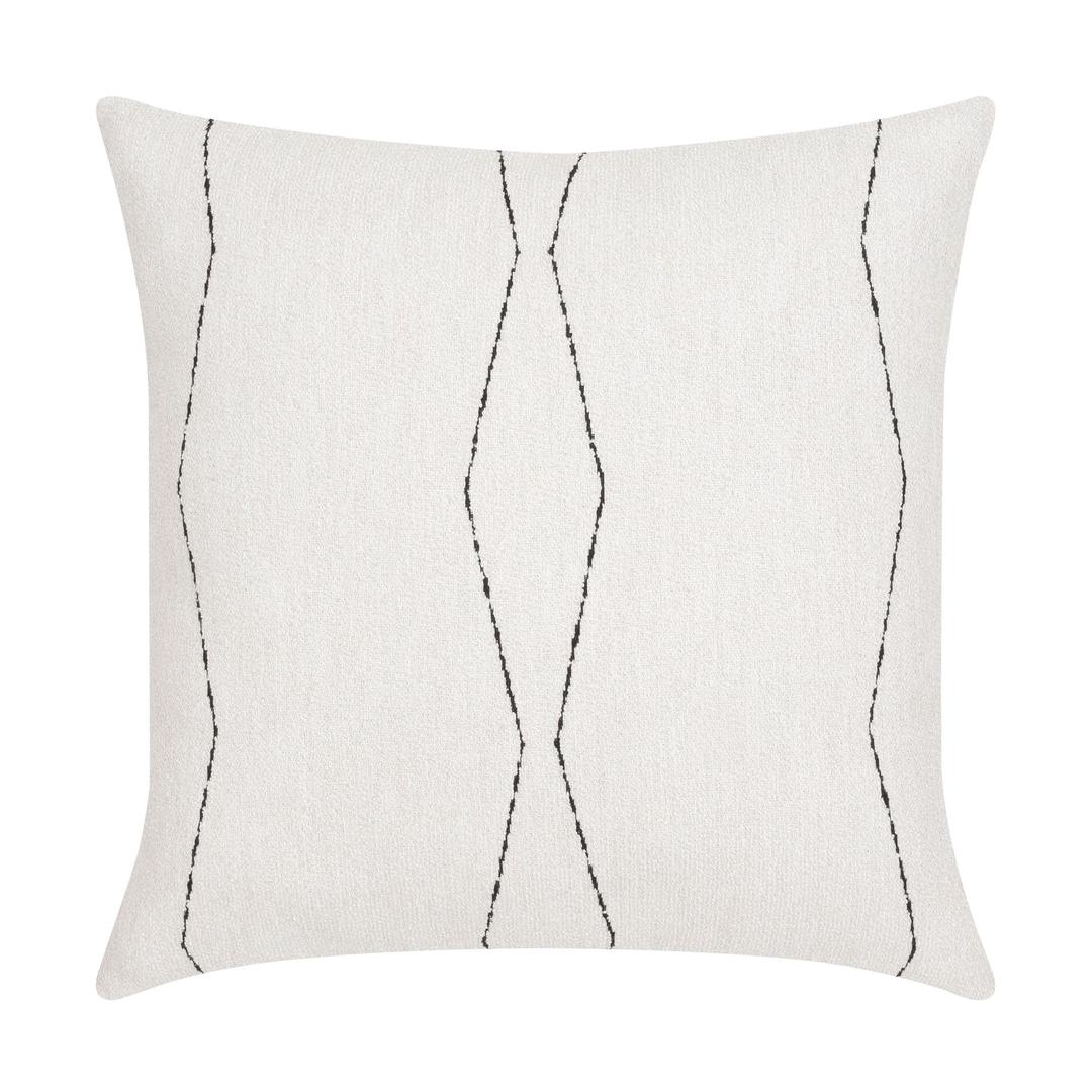 Elaine Smith 22" x 22" Oblique Ebony Sunbrella Outdoor Pillow