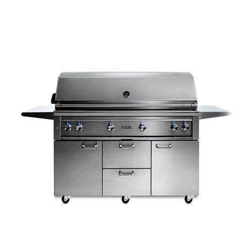 Lynx Grills Professional 54" Freestanding Gas Grill with Rotisserie on Cart