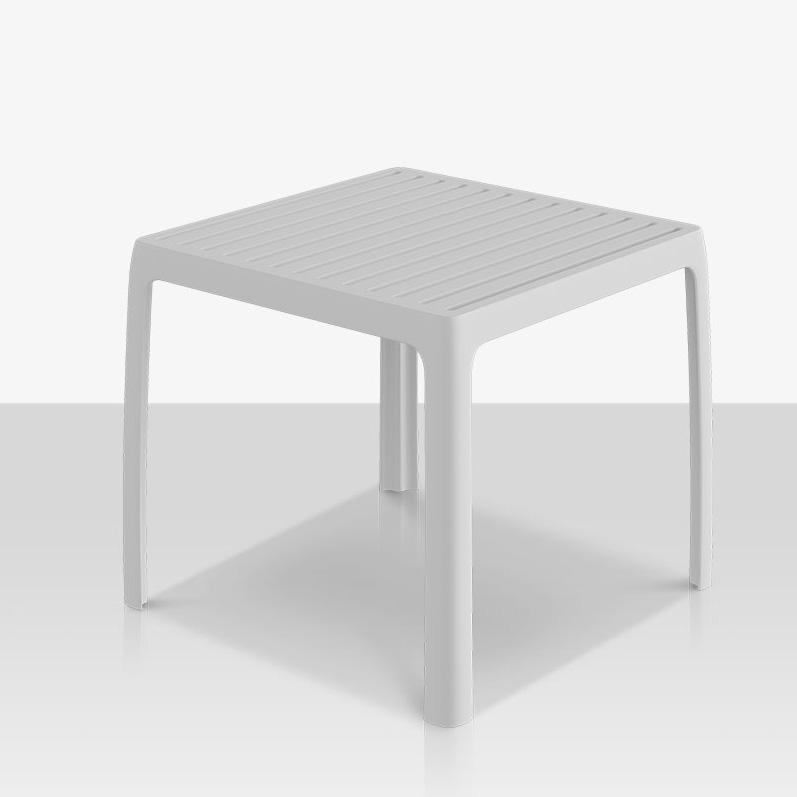 Source Furniture Wave 16.5" Resin Square Side Table