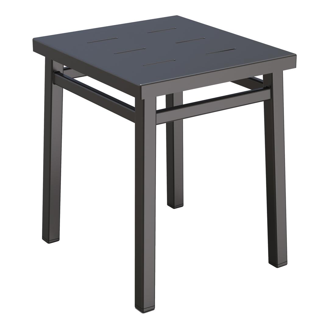 Maiori Impression 18" Aluminum Square Side Table