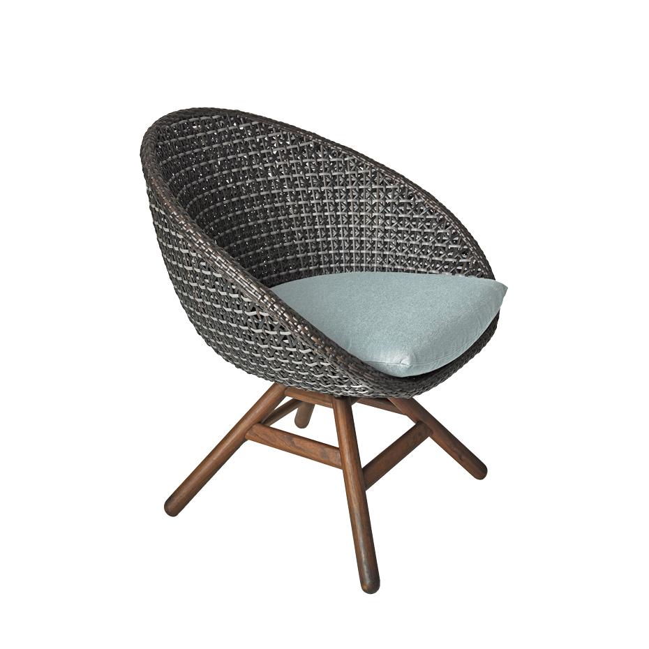 Jensen Outdoor Nest Woven Swivel Lounge Chair