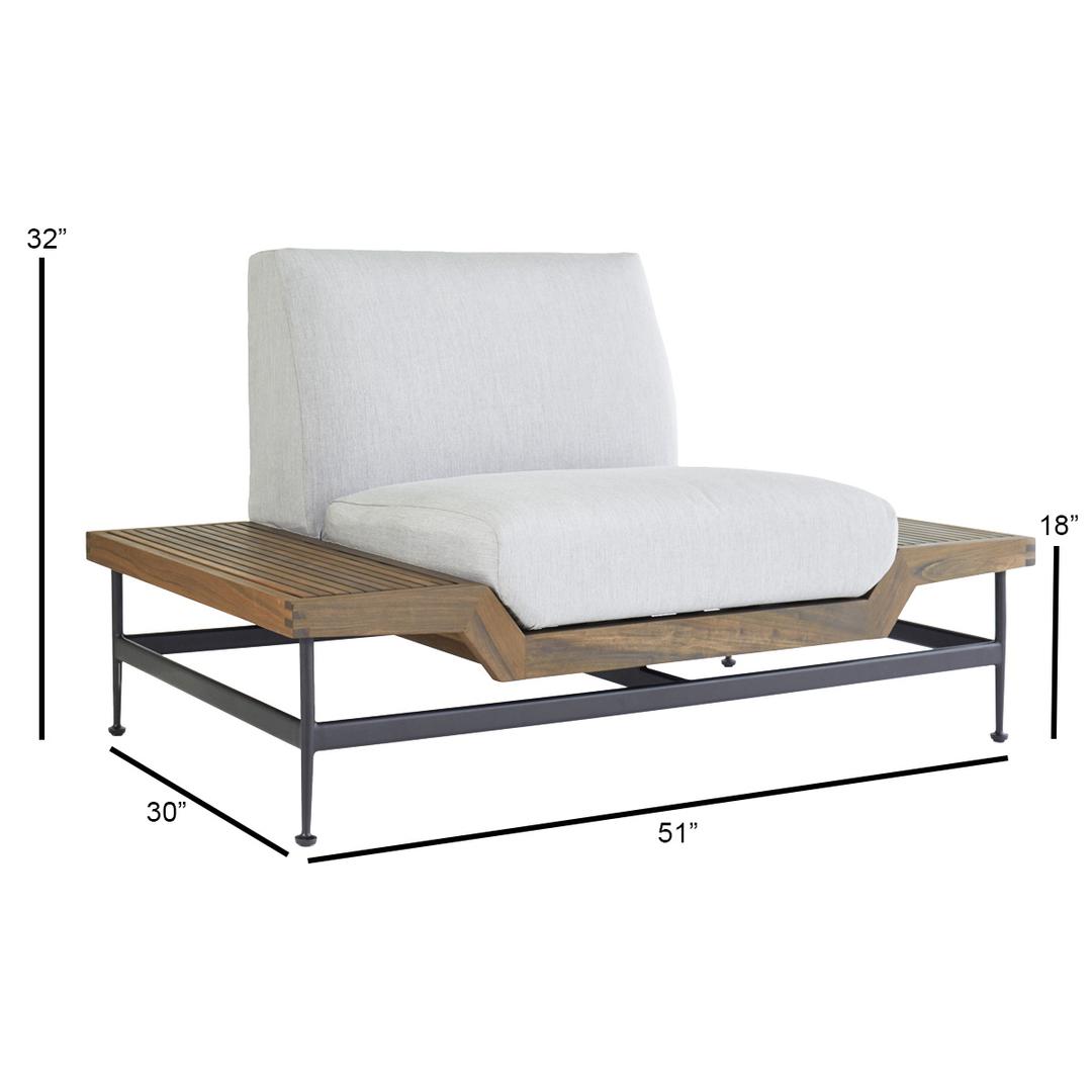 Jensen Outdoor Jett Lounge Chair - Ipe Wood Top - dimension Jensen Outdoor Jett Lounge Chair - Ipe Wood Top - dimension