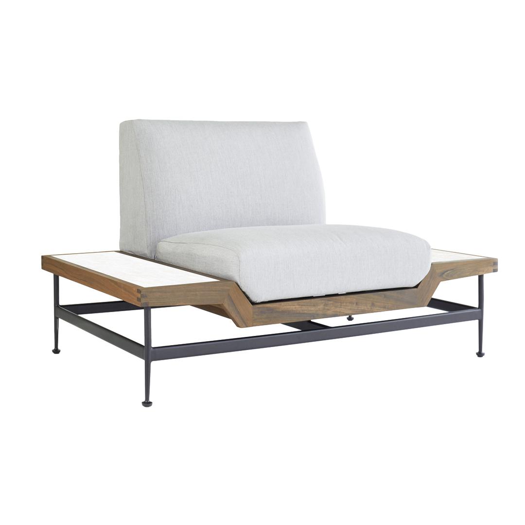 Jensen Outdoor Jett Lounge Chair - White HPL Top